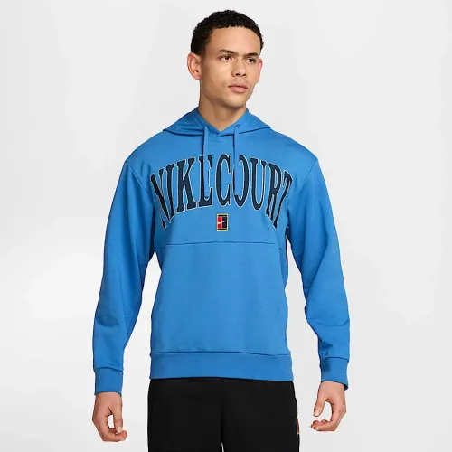 NikeCourt Heritage чоловічі Dri-FIT Fleece Tennis Толстовка з капюшоном блакитний