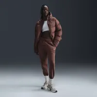 Nike Sportswear Metro Puffer женская Therma-FIT Loose Hooded Куртка цвет коричневый