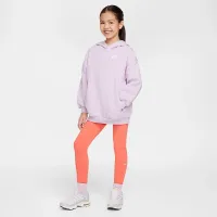 Nike Sportswear Club Fleece Big детские оверсайз Pullover Толстовка с капюшоном цвет фиолетовый
