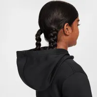 Nike CR7 Club Fleece Big детские Soccer Толстовка с капюшоном цвет черный