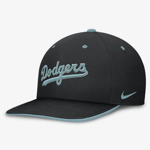 Los Angeles Dodgers Pro Tech Script чоловічі Nike Dri-FIT MLB Adjustable Hat колір чорний