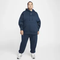 Nike Sportswear Phoenix Fleece женская С высокой Талией оверсайз Sweatpants (большие размеры) синий