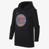 New York Knicks Club Fleece Big дитячі Nike NBA Pullover Толстовка з капюшоном колір чорний