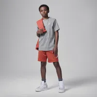 Nike Jordan Big детские Jumpman Air Embroideцвет красный футболка цвет серый