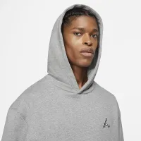 Nike Jordan Brooklyn Fleece чоловічі Pullover Толстовка з капюшоном колір сірий