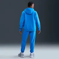 Nike Club мужские Full-Zip Fleece Толстовка с капюшоном синий