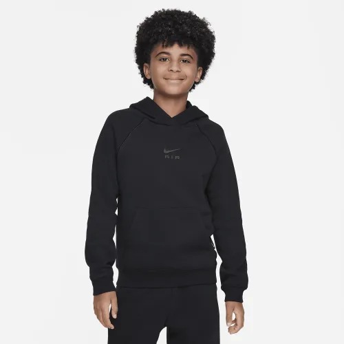 Nike Air Big детские Pullover Толстовка с капюшоном цвет черный
