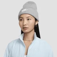 Nike Peak Futura Beanie колір сірий