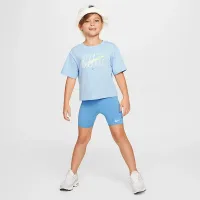 Nike Dri-FIT Swoosh Motion Little дитячі 2-Piece Bike шорти комплект блакитний