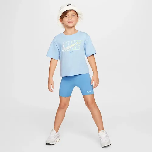 Nike Dri-FIT Swoosh Motion Little детские 2-Piece Bike шорты набор синий