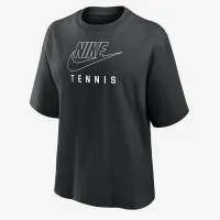 Nike Swoosh женская Tennis Boxy футболка цвет черный