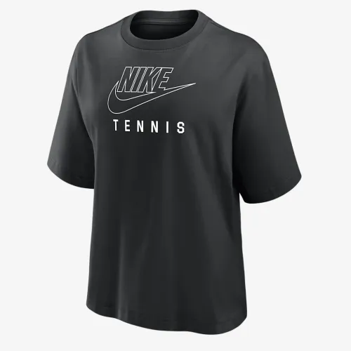 Nike Swoosh жіноча Tennis Boxy футболка колір чорний