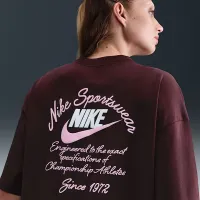 Nike Sportswear жіноча оверсайз футболка колір червоний