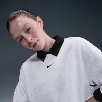 Nike Sportswear Phoenix Fleece женская оверсайз Crew-Neck свитшот цвет коричневый