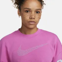 Nike Dri-FIT Get Fit жіноча French Terry Graphic Crew-Neck світшот Pink