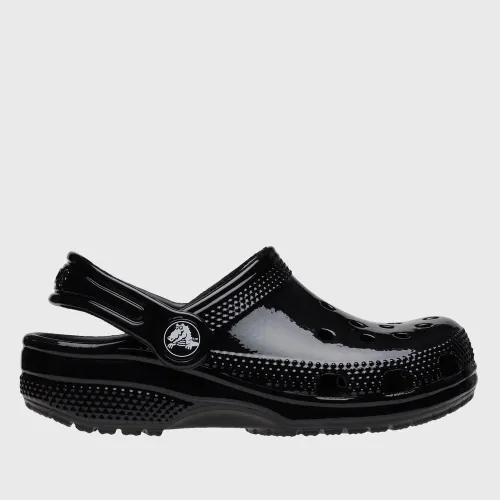 Шльопанці Crocs Classic High Shine Clog 209834-001 - Чорні