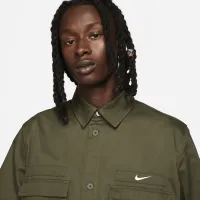 Nike Life чоловічі Woven Military Short-Sleeve Button-Down Shirt колір зелений