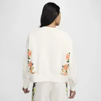 Nike Sportswear Phoenix Fleece женская Artist Collection Over-оверсайз Crew-Neck свитшот цвет белый