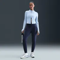Nike Zenvy женская Dri-FIT С высокой Талией Joggers синий