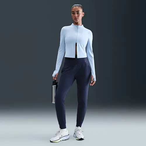 Nike Zenvy женская Dri-FIT С высокой Талией Joggers синий