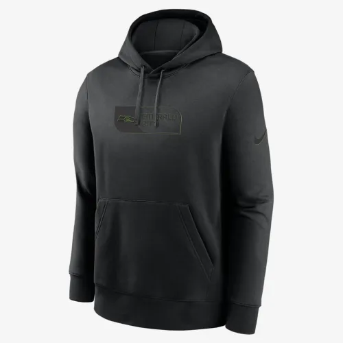 Seattle Seahawks Edge чоловічі Nike NFL Pullover Толстовка з капюшоном колір чорний