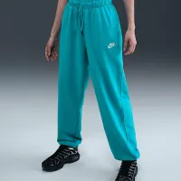 Nike Sportswear Club Fleece женская Mid-Rise оверсайз Sweatpants цвет зеленый