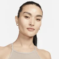 Nike Indy Seamless Ribbed женская Light-Support Non-Padded Sports Bra цвет коричневый
