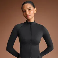 NikeSKIMS Matte женская Mock-Neck Full-Zip Куртка цвет черный