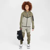 Nike Sportswear Tech Fleece Big детские Full-Zip Толстовка с капюшоном цвет зеленый