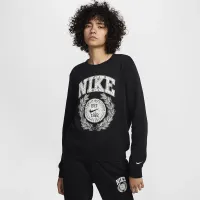 Nike Sportswear Club Fleece жіноча Crew-Neck світшот колір чорний