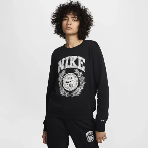 Nike Sportswear Club Fleece жіноча Crew-Neck світшот колір чорний