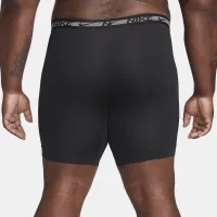 Nike Dri-FIT Ultra Stretch Micro чоловічі Long Boxer Brief (3 пари) колір чорний