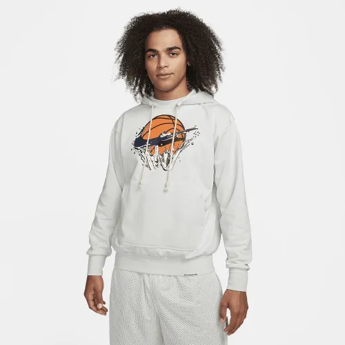 Nike Dri-FIT Standard Issue чоловічі Pullover баскетбольні Толстовка з капюшоном колір сірий