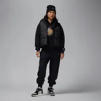 Nike Jordan Brooklyn Fleece жіноча Graphic Pullover Толстовка з капюшоном колір чорний