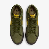 Nike Zoom Blazer Mid Skate Кроссовки цвет зеленый