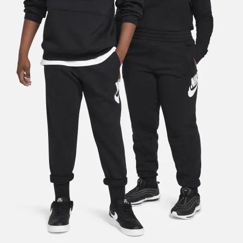Nike Club Fleece Big дитячі Joggers (Extended Size) колір чорний