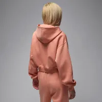 Nike Jordan Brooklyn Fleece жіноча Cropped Full-Zip Толстовка з капюшоном Orange