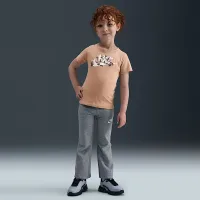 Nike Little детские Floral Futura футболка цвет коричневый