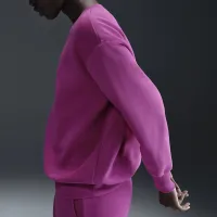 Nike Sportswear Phoenix Fleece женская оверсайз Crew-Neck свитшот цвет фиолетовый