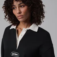 Nike Jordan Flight Fleece женская Rugby Top цвет черный