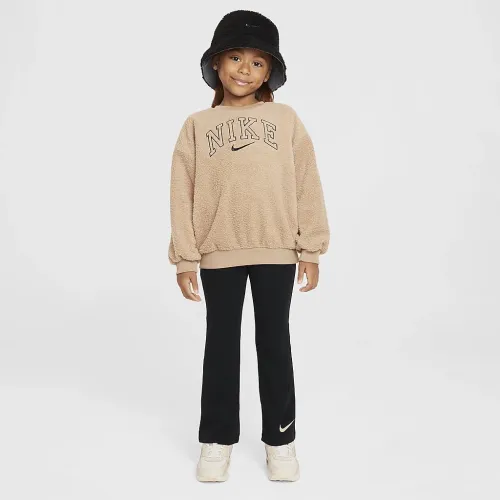 Nike Swoosh Spirit Little детские Crew and лосины набор цвет черный