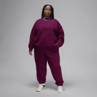 Nike Jordan Flight Fleece женская Crew-Neck свитшот (большие размеры) цвет красный