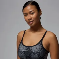 Nike Jordan Sport жіноча Printed Cropped Tank колір чорний