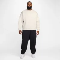 Nike Solo Swoosh мужские Fleece Crew цвет серый