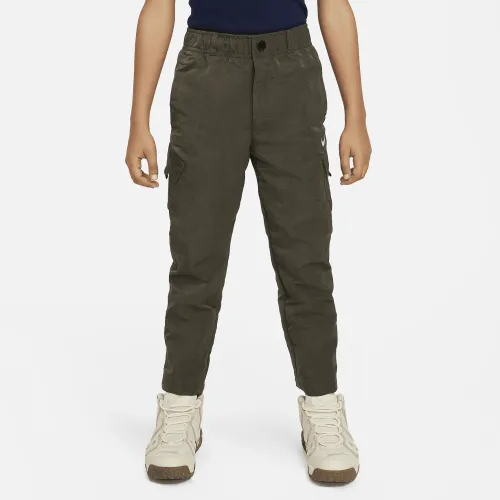 Nike Little дитячі Cargo Pants колір коричневий
