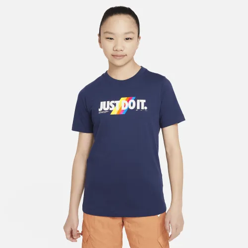 Nike Sportswear Big детские футболка синий