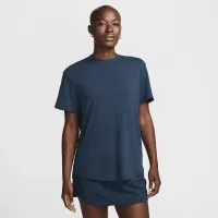 Nike One Relaxed жіноча Dri-FIT Short-Sleeve Top блакитний