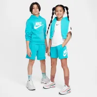 Nike Sportswear Club Fleece Big дитячі French Terry шорти колір зелений