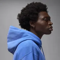 Nike Jordan Flight Fleece чоловічі Pullover Толстовка з капюшоном блакитний
