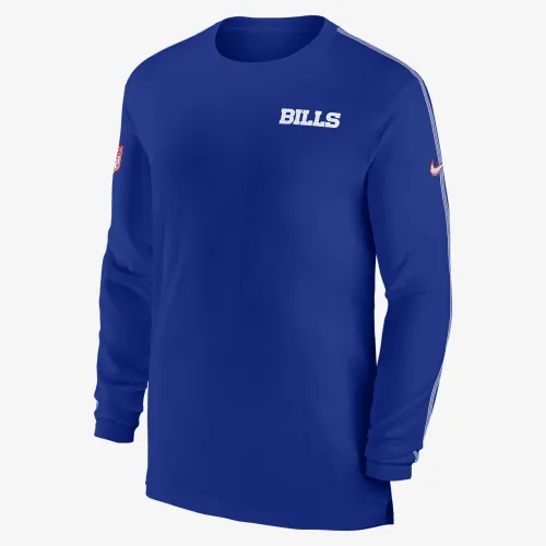 Buffalo Bills Sideline Coach чоловічі Nike Dri-FIT NFL Long-Sleeve Top блакитний